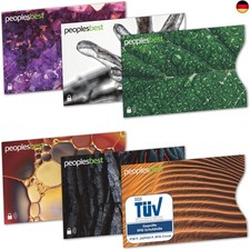 6er Set TÜV geprüfte RFID & NFC Blocker Kreditkarten-Schutzhülle - Stabile E
