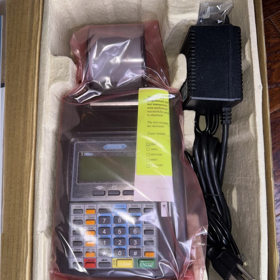 Hypercom T7Plus Credit Card Machine Reader with Power Supply - Brand NEW in box! - Image 3 of 4