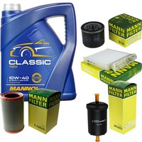 Mann Inspektionspaket 5L Mannol Classic 10W-40 FüR Renault Twingo II 1.2