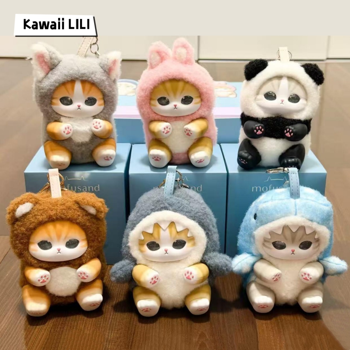 MINISO Mofusand Fluffy Kittens Collectible Plush Series Blind Box Pendant Toy