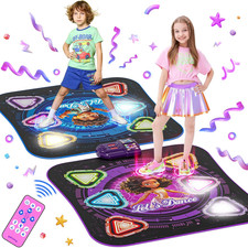 Dance Mat, 2025 Light up 2-Player Opposing Dance Pad with Single  Double Player
