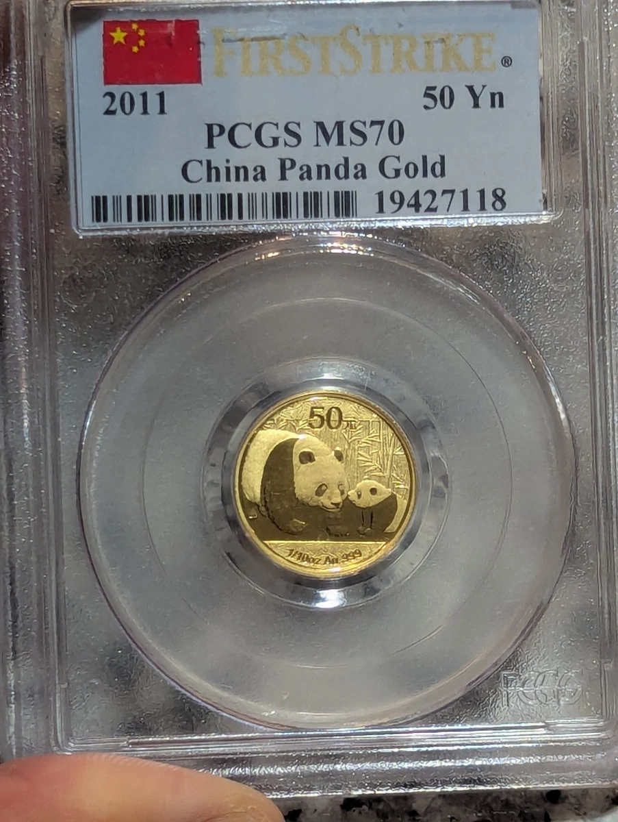 Chinese Panda MS 70 Grade 1/10 oz Precious Metal Content per Unit