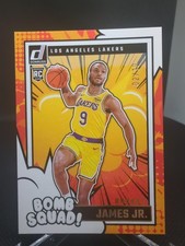 2024-25 Panini Donruss Bronny James Jr. Bomb Squad Gold /10 Rookie #14 LeBron 