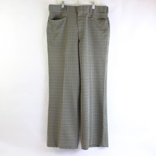 Women's Vintage Handmade Houndstooth Pattern Pants 32" Waist