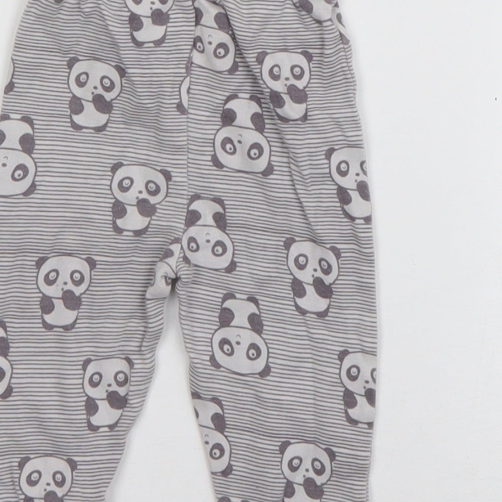 Girls UK Size 3-6 Months Nutmeg  Jogger Grey Trousers image 4