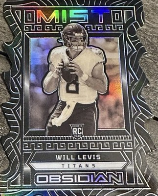 2023 Obsidian Mist Die Cut Will Levis SSP RC Case Hit Tennessee Titans #1