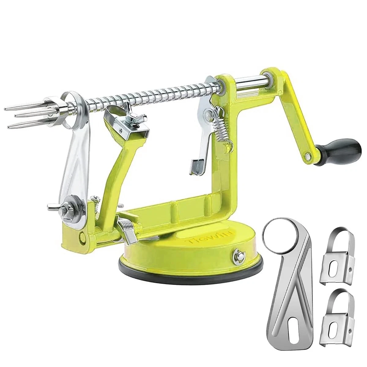 Apple Peeler Corer, Long lasting Chrome Cast Magnesium Alloy Apple Peeler Sli...