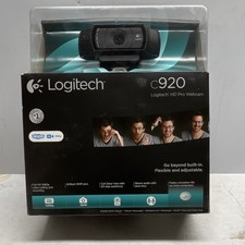 Logitech C920 HD Pro Webcam 1080p 15MP Carl Zeiss Lens Dual Stereo Mics USB 2.0
