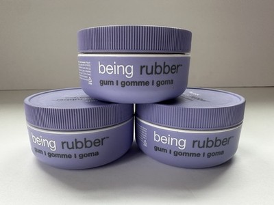 3x RUSK Being Rubber Hair Styling Gum 1.8 oz Texture Shine Define Lot