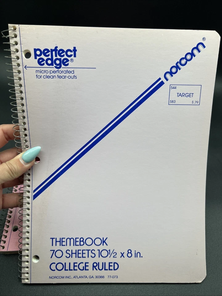VTG Norcom Notebook Themebook LOT 70 Sheets College One Subject 70s/80s - Image 2 of 4