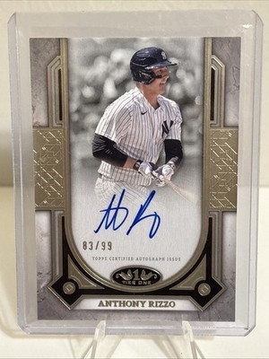 Anthony Rizzo Auto 2024 Topps Tier One - Prime Performers Auto #PPA-ARI /99 🔥