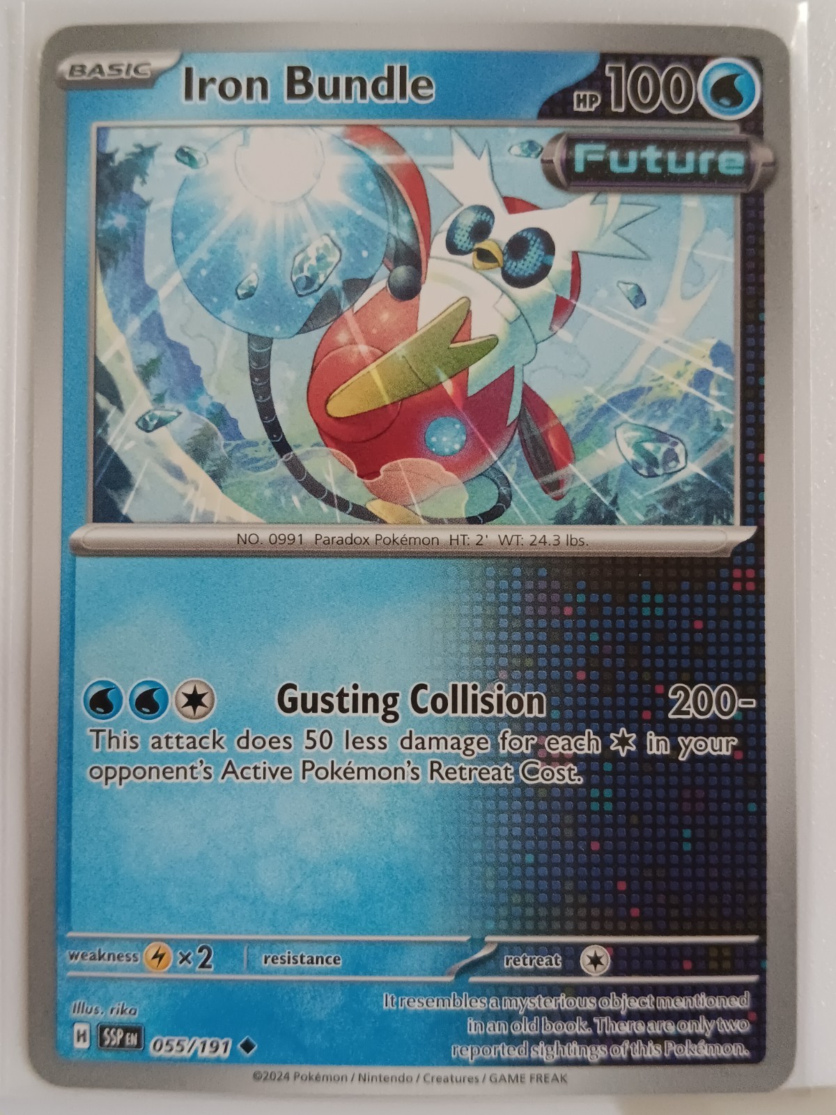 Pokemon - Iron Bundle 55/191 Surging Sparks Uncommon Holo 2024 NM