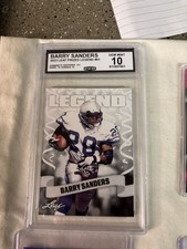 2023 Leaf Prized Legends #01 Barry Sanders (LIONS) Graded 10