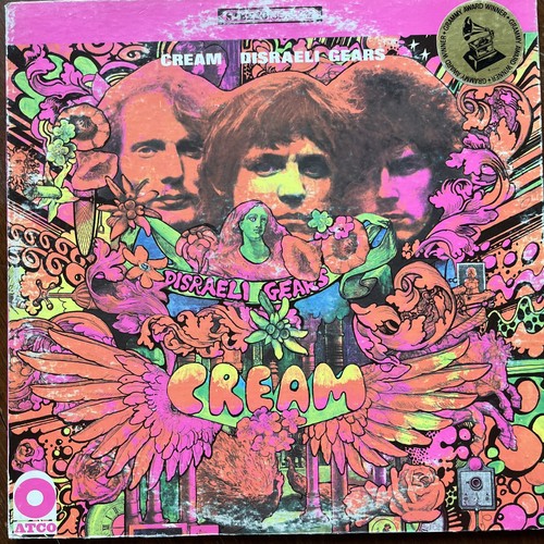 Cream Disraeli Gears ATCO SD 33-232 Hype Sticker Terre Haute Press 1967 Vinyl