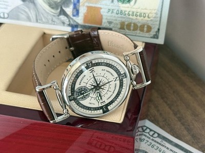 Watch Mechanical Wrist Compass Men's Russian Soviet USSR Molniya Strap,Vintage