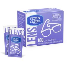 SmudgeGuard Lens Cleaning Wipes 100 Total Wipes  Pre-Moistened Individually W