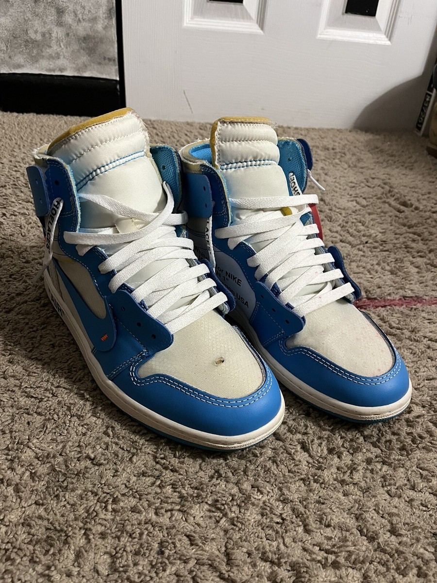 Size 9 - Jordan 1 Retro OG x Off-White High UNC | eBay