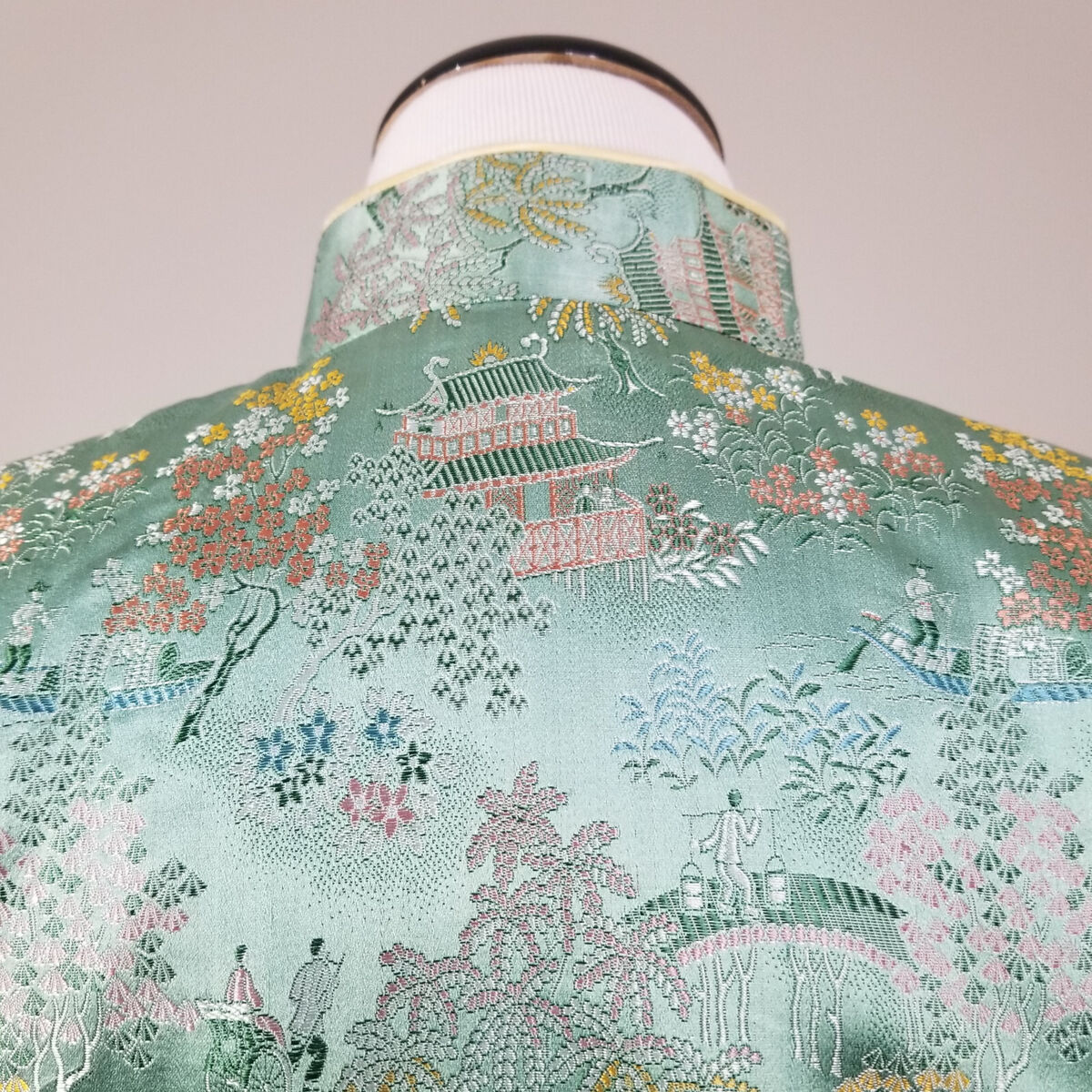 Vintage Chinese Silk Embroidered Embellished Jacket Asian Vintage Chinese Silk Embroidered Embellished Jacket Asian