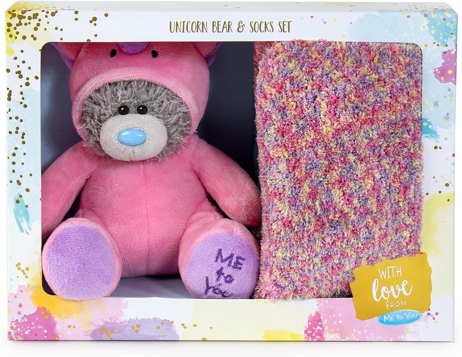 Me To You Unicorn Socks And Plush Set - Grey - Image 2