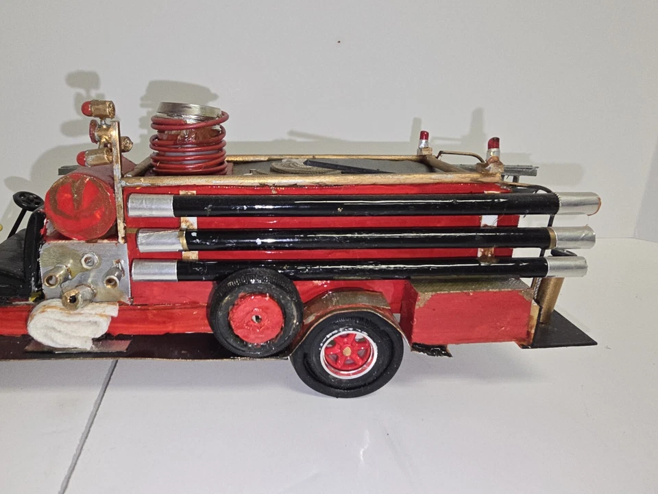 Madera de balsa de turco fuego grande vintage hecha a mano Foto 2 de 4