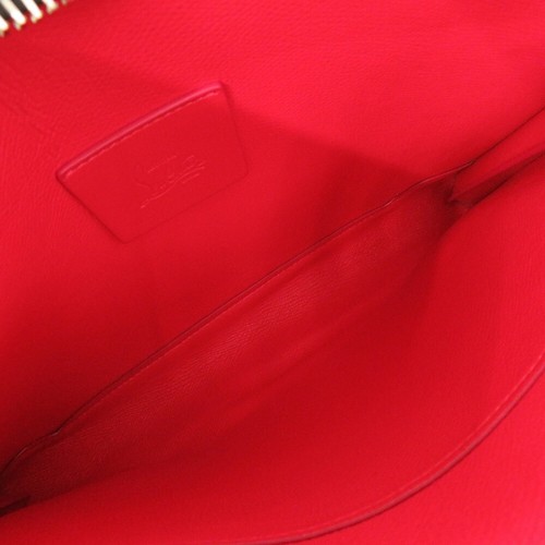AUTHENTIQUE Christian Louboutin 2WAY sac pochette ciel pochette clous à pointes sac mode à bandoulière