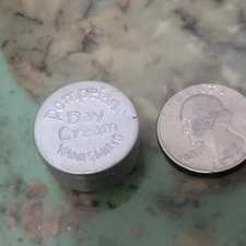 Vintage 1920s Pompeian VANISHING Day Cream Tiny Aluminum Tin Some Product Inside