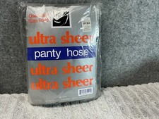 6 Packs Ultra Sheer Pantyhose Nylon Stocking OFF BLACK QUEEN SIZE 160-240 LBS