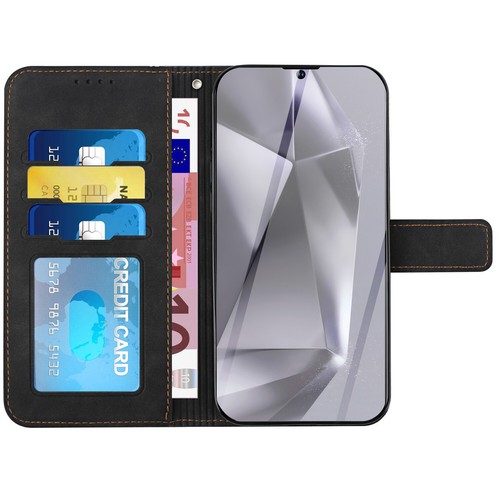 Para Samsung Galaxy S24 Ultra S24+ Funda Magnética Cuero Billetera Soporte Cubierta Correa - Imagen 4 de 16