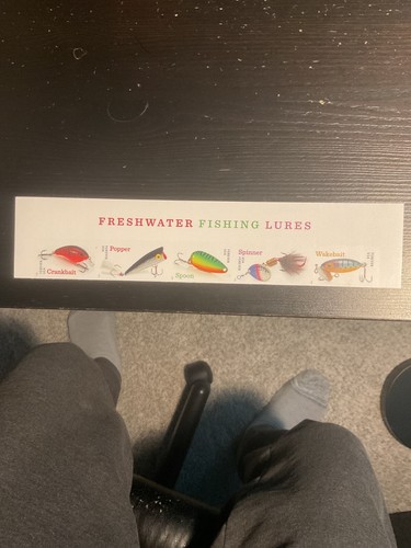 #5961a-65a….SÜSSWASSER-ANGELKÖDER…UNGELOCHTER 5ER-STREIFEN.  Ref#A378F.  MNH - Bild 1 von 2