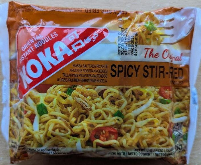 Fideos instantáneos KOKA | SALTEADO PICANTE | Vegetariano | Paquete de 5 | Entrega rápida