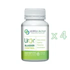4 x Seipel Health Urox Bladder Control 60 Capsules Total 240 Caps
