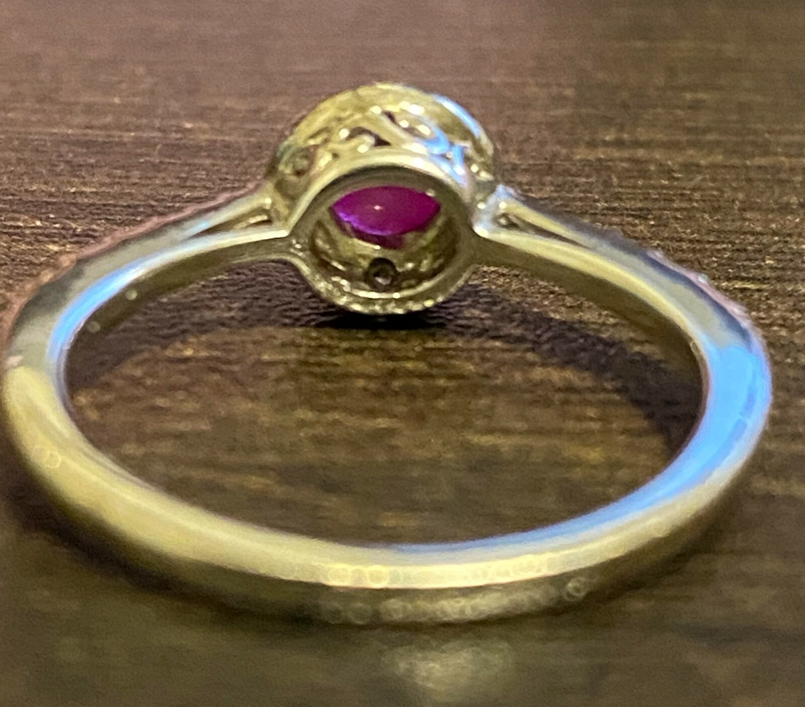 Lab Created Ruby Gemstone Ring 925 Sterling Silve… - image 4