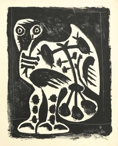 Pablo Picasso lithograph The Great Owl 