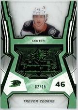 2021-22 Upper Deck SPX Trevor Zegras Finite Rookie /15 #F-1
