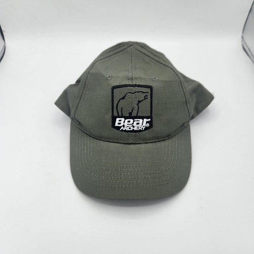 Bear Archery Hat Cap Adjustable Mens Olive Green Hunting Outdoors Archery