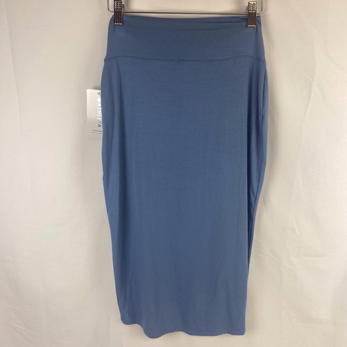 NWT Athleta Release High Rise Twist Side Accent Midi Skirt Blue Size XXS - Picture 3 of 7