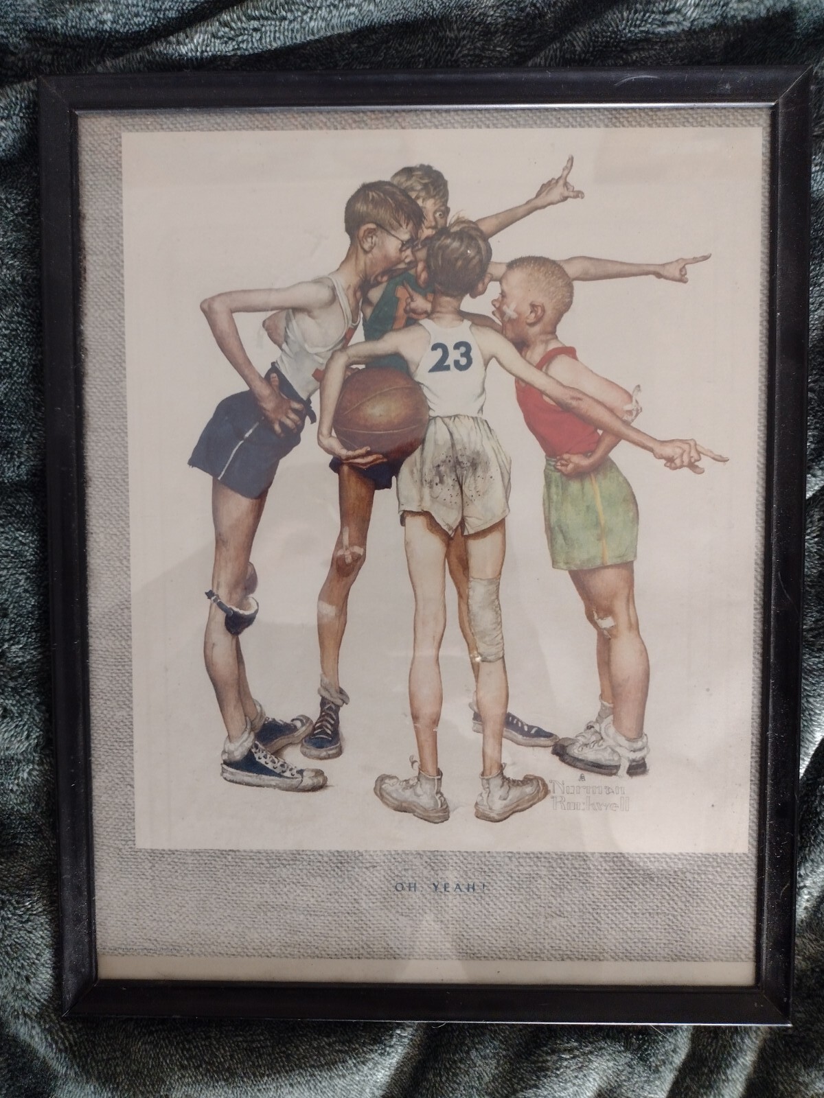Vintage Basketball Decor The Recruit, 1966 By Norman Rockwell