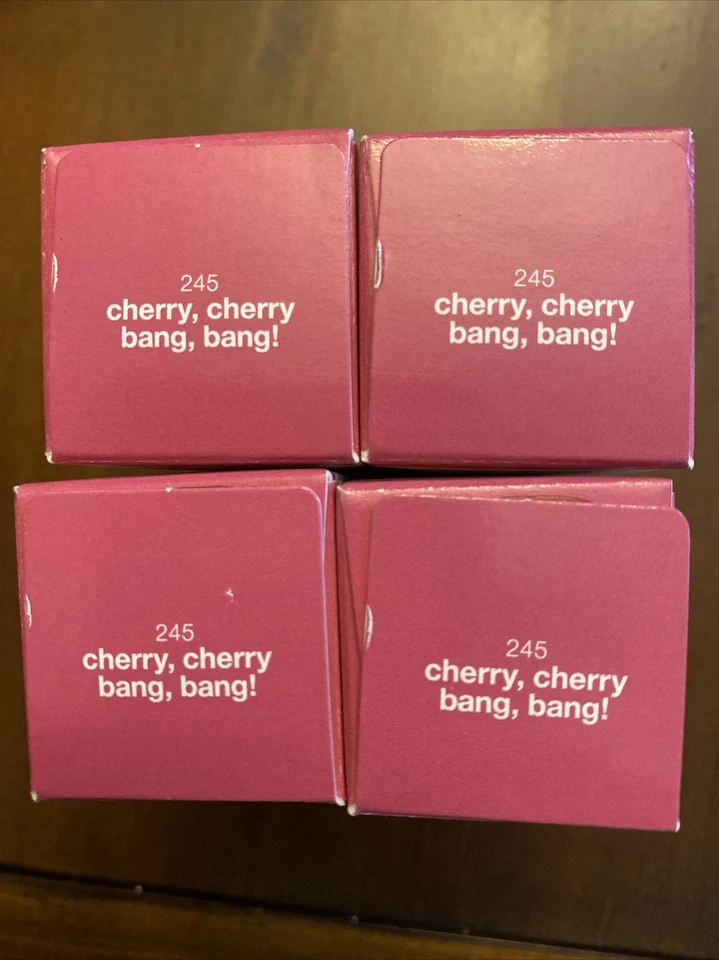 Lote de 4 Esmaltes en Gel Sally Hansen Paso 2 Color de Uñas CHERRY CHERRY BANG 245 Foto 2 de 2