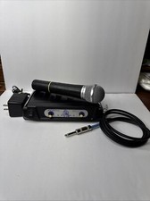 VocoPro VHF-33 Wireless Microphone System And Microphone Untested/Parts/Repair