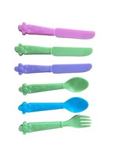 BARBIE Brand Kids Kitchen Pretend Play Toys Silverware Utensils Spoon Fork Knife