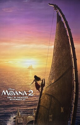 両面刷りモアナ２　ポスター Moana 2 2024 Disney Double Sided Original Movie Poster 27