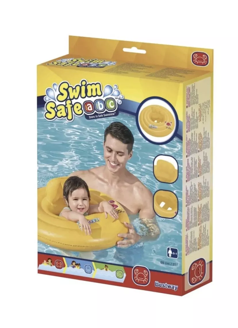 Inflatable Swim Safe Baby Seat Chair Tube Swimming Pool Floating