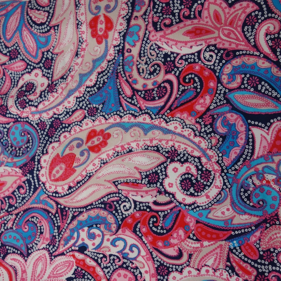 Vestido Vaina Nine West Para Mujer Talla 4 Multicolor Estampado Paisley Rosa Foto 2 de 4