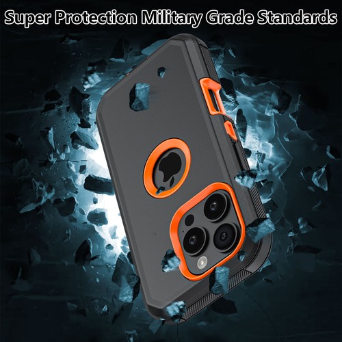 Case for iPhone 16 Pro/Pro Max Camera Lens Protect Shockproof Phone Cover USA - Picture 4 of 14
