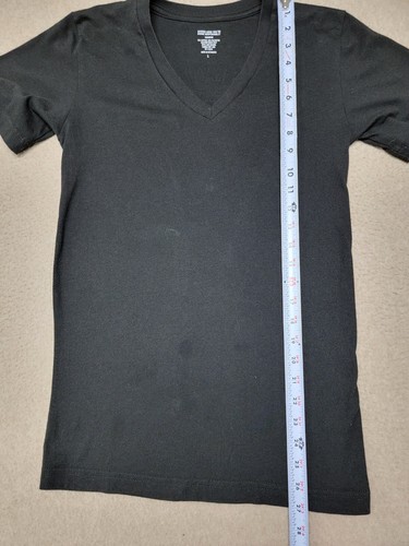 CAPTAIN MORGAN Women's LARGE Black Short Sleeve V Neck Tee- Shirt SPOT - Picture 7 of 8