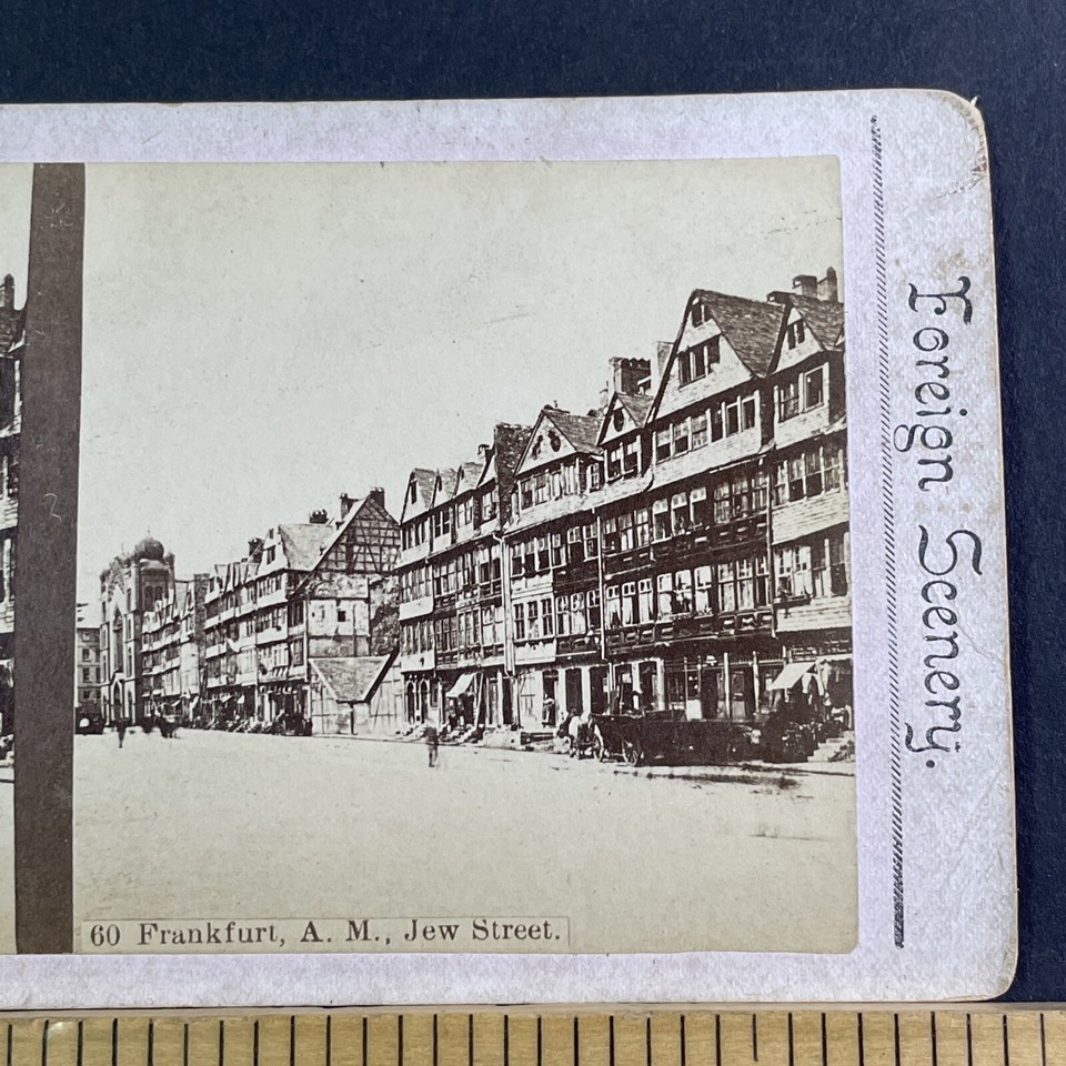 Jewish Ghetto Frankfurt Judengasse Stereoview VERY RARE Antique c1865 ...