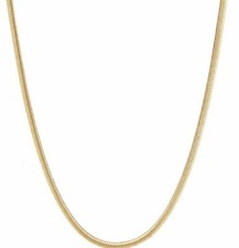 18ct Gold Snake Chain Fully Hallmarked - 16" 18" 20"