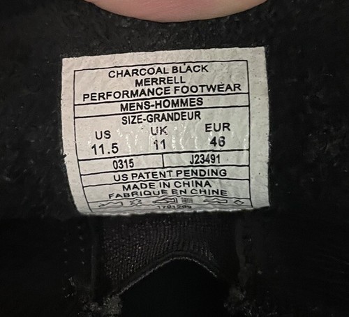 Merrell Slip On Black Footwear Mens Size 11.5~Leather - Picture 7 of 7