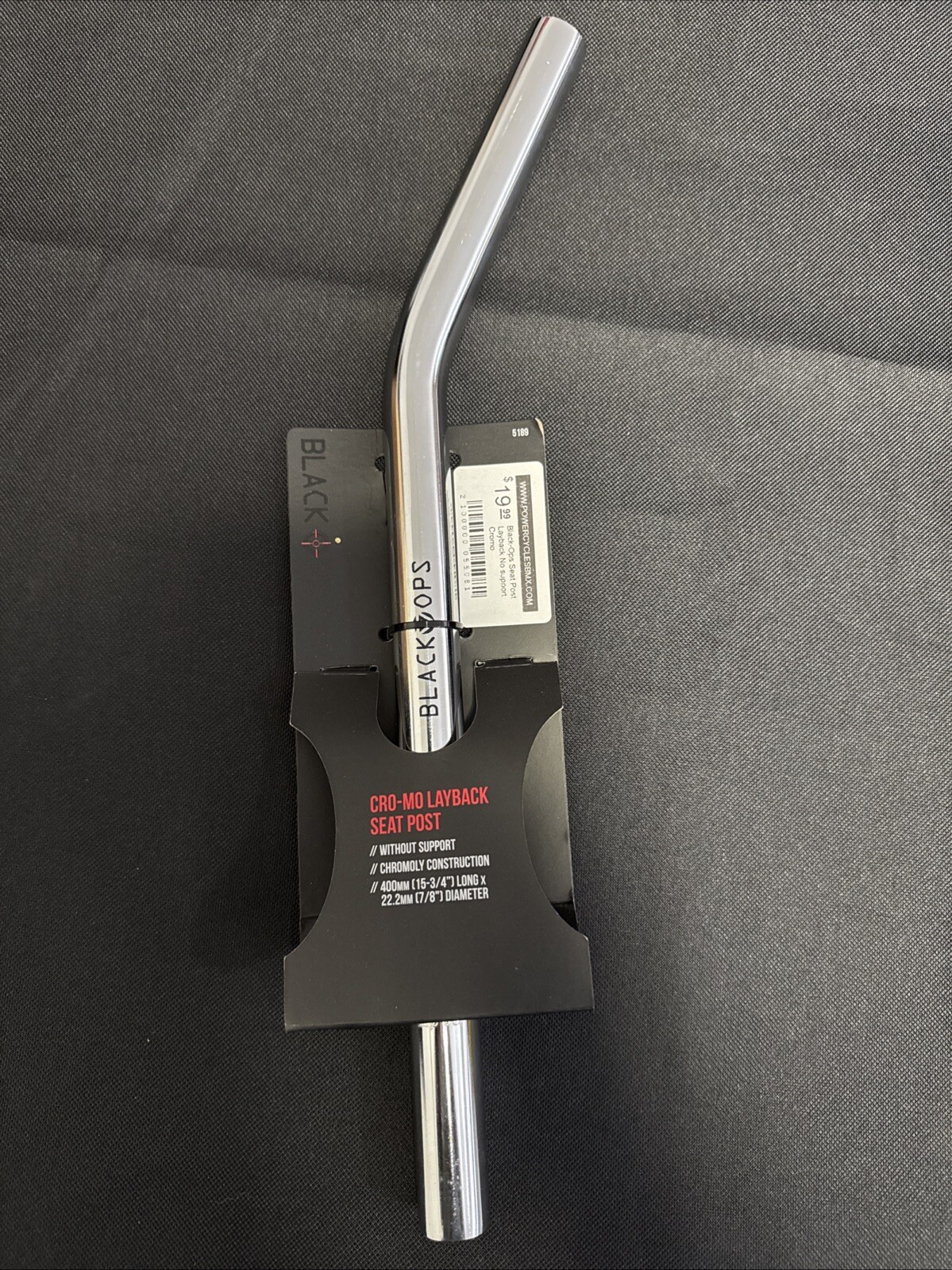 BLACK OPS SEATPOST BK-OPS LAYBACK NO-SUPPORT CRMO CP 7/8x10in