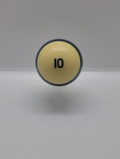 Vintage Brunswick Heritage Pocket 10 Ten Ball Pool Billiards Blue/White.